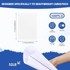Gersoniel 100 Pcs Printer Paper 11 x 17 Inch Copy Paper 52 lb Glossy Paper - Image 2