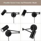 Ahaloye 2 Pack Plug in Wall Sconce - Image 3