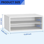 GDINDINFAN Wood Desktop Letter Tray File Organizer, Paper Storage Mail Sorter - Image 3