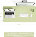 YSAGi Non-Slip Leather Desk Pad L Size, Waterproof Laptop Computer Desk - Image 2