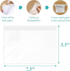 Shipping Label Sleeves, 7.5”×5.5”Self-Adhesive Shipping Label Sleeves, Packing - Image 3