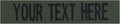 Custom Uniform Name Tapes Solid Colors. Olive Drab Fabric, 3.5 Inch Hook by NORTHERNSAFARI