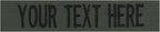 Custom Uniform Name Tapes Solid Colors. Olive Drab Fabric, 3.5 Inch Hook by NORTHERNSAFARI