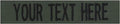 Custom Uniform Name Tapes Solid Colors. Olive Drab Fabric, 5 Inch Hook Fastener by NORTHERNSAFARI