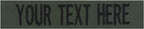 Custom Uniform Name Tapes Solid Colors. Olive Drab Fabric, 5 Inch Hook Fastener by NORTHERNSAFARI
