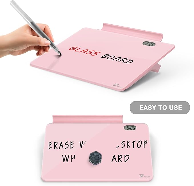 Small Glass Desk Whiteboard Dry-Erase Board - Image 6