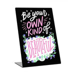 Liry Products Black Acrylic Tabletop Chalkboard Sign Liquid Chalk Markers by Ninonly