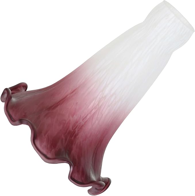 Bieye LS101S Lily Flower Blown Glass Lampshade by Bieye
