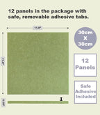 DECORITA Felt Wall Tiles | Large Cork Board Alternative | Aesthetic Felt - Image 3