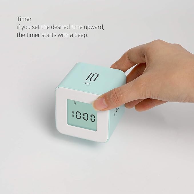 mooas Multi Cube Timer Clock Rotating Flip Gravity Sensor Time Management - Image 5