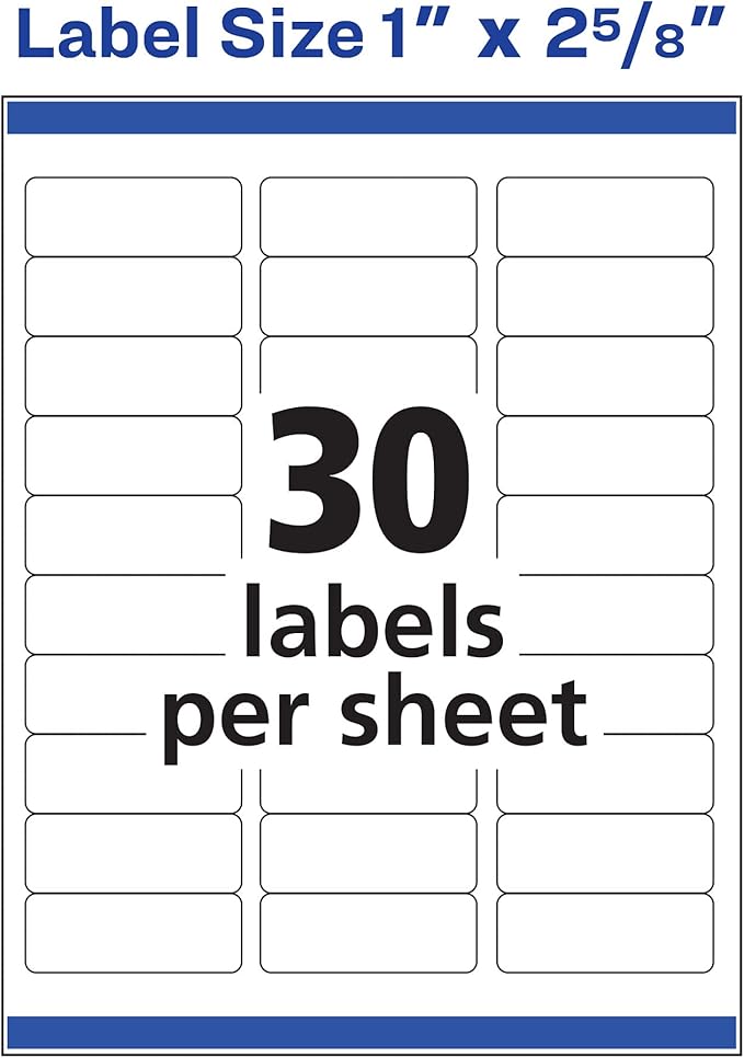 Avery Address Labels for Laser & Inkjet Printers, 300 Labels Per Pack, 3 Packs - Image 4