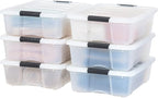 IRIS USA 27 Qt Stackable Plastic Storage Bins by IRISUSA