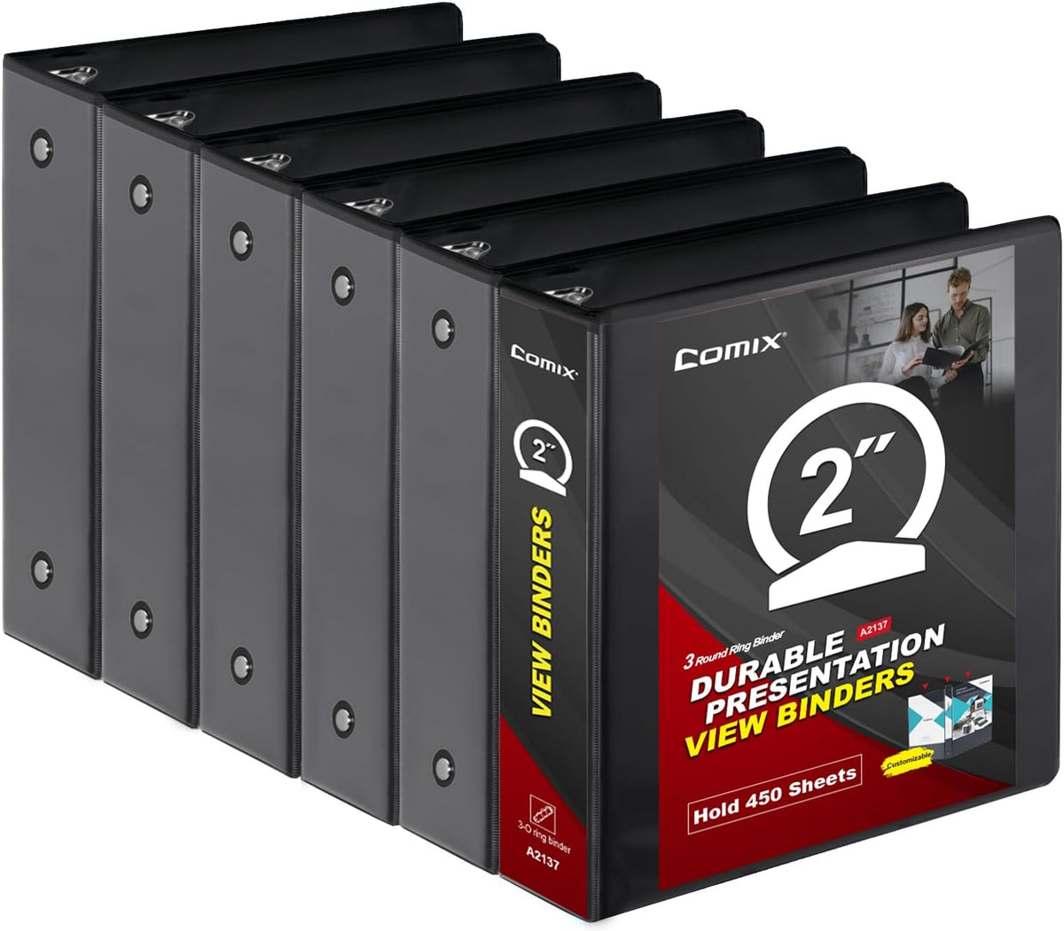 COMIX Sturdy 3 Ring Binder 2 inch