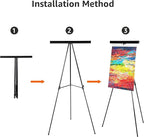 Amazon Basics High Boardroom Aluminum Flipchart Whiteboard and Display Easel - Image 5