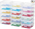 novelinks Stackable Plastic Clear Storage Box Containers by novelinks