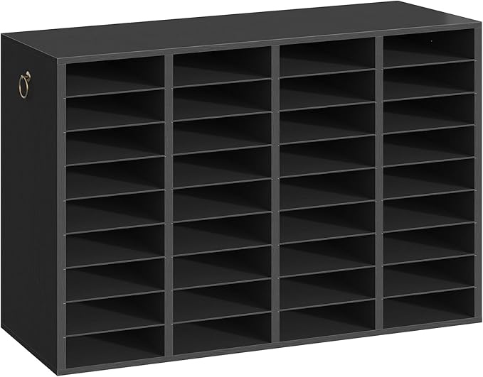 HOOBRO Wooden Literature Organizer, 36-Slot Mail Sorters, Removable Classroom by HOOBRO