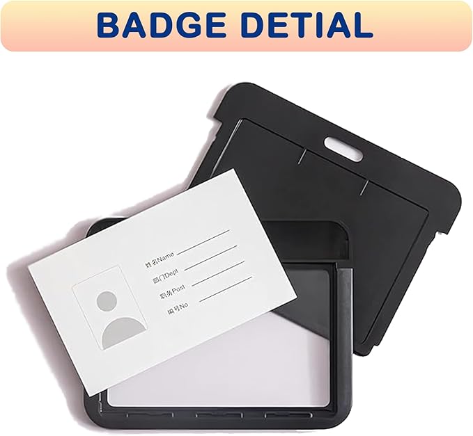 Custom Badge Holder ID Card Hold Case, Personalized Retractable Badges Holders - Image 5