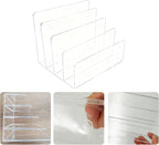itechpanda Acrylic Mail Holder Clear File Sorter Desk Organizer Clean Desktop - Image 3