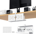 KEEGH 16'' Under Desk Cable Management Tray, Drill Free Clamp/Screws Mount by KEEGH