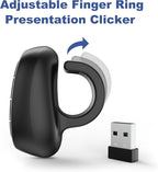 Presentation Clicker PowerPoint Wireless Presenter Remote: Laser Pointer Finger - Image 4