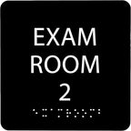 6" X6" Exam Room 2 Sign by ADACentralSigns