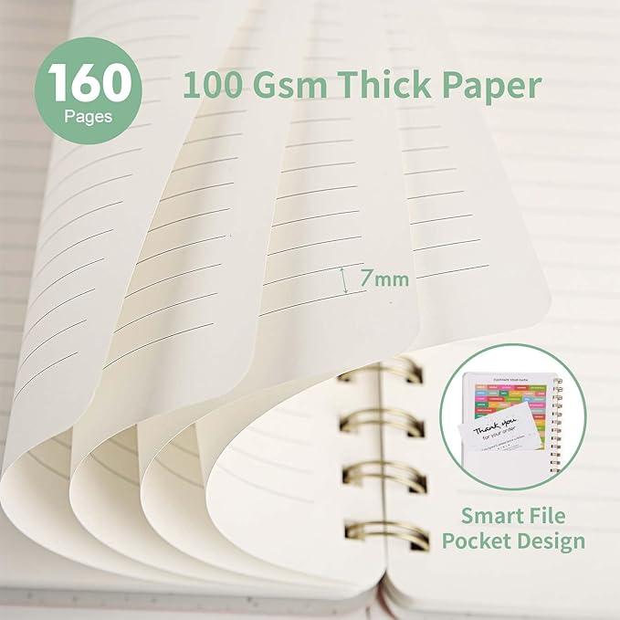 Spiral Notebook-5.75" x 8.125" College Ruled Journal - Image 4