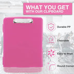 Sooez Clipboard with Storage, High Capacity Nursing Clip Board 8.5 x 11 with - Image 4