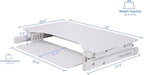 Rocelco 32" Height Adjustable Standing Desk Converter - Image 3