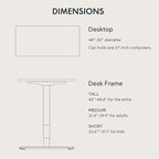 FLEXISPOT E6 3-Stage Dual Motor Electric Standing Desk 48 x 30 Sit Stand Up Desk - Image 6