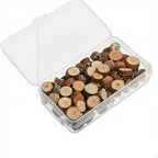 Wood Push Pins 80Pcs Set by LGEGE