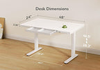 Claiks Glass Standing Desk - Image 3