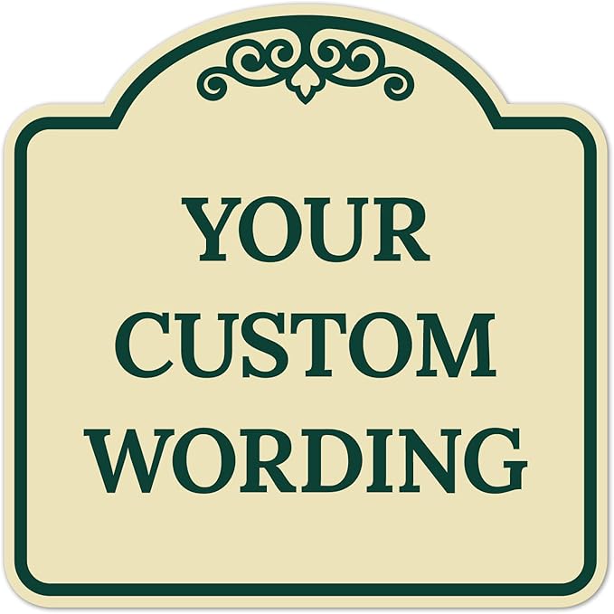 Custom Decorative Sign, Personalized Metal Sign by SigoSigns
