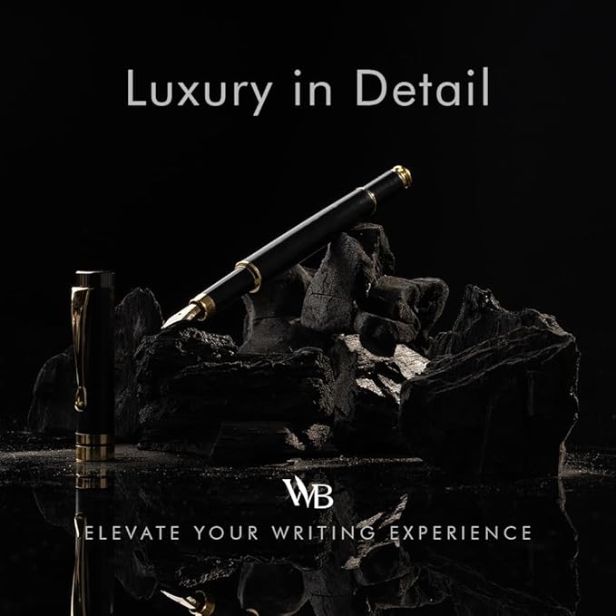 Wordsworth & Black Fountain Pen Set, Luxury Bamboo Wood - Image 2