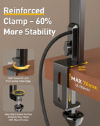 guardking adjustable led desk lamp for home office, front angle view