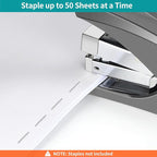 AFMAT Effortless Stapler for Desk, 50 Sheet Desktop Stapler, Ergonomic Office - Image 3
