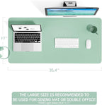 YSAGi Non-Slip Leather Desk Pad L Size, Waterproof Laptop Computer Desk - Image 2