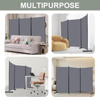 Room Divider 6FT Single Panel Privacy Screen, Portable Room Partitions and - Image 7