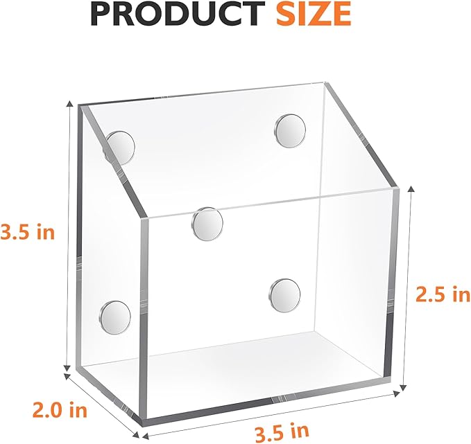 Ameceres Magnetic Pen Holder Classroom Organization Acrylic Marker Holder - Image 2