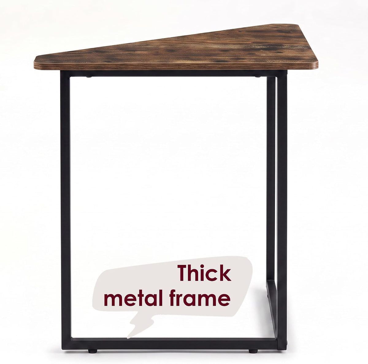 VECELO Corner Desk,Office Tables for Living Room for Small Space Triangle Com...