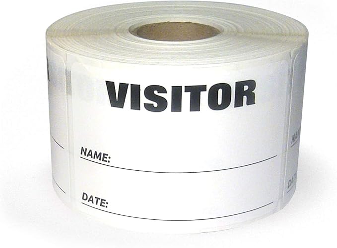 NextDayLabels - 3 x 2 Visitor Labels Pass, ID Labels and Safety Identification by NextDayLabels