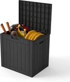 Yardgrace 35 Gallon Outdoor Storage Box Waterproof, Resin Deck Boxes by Unknown