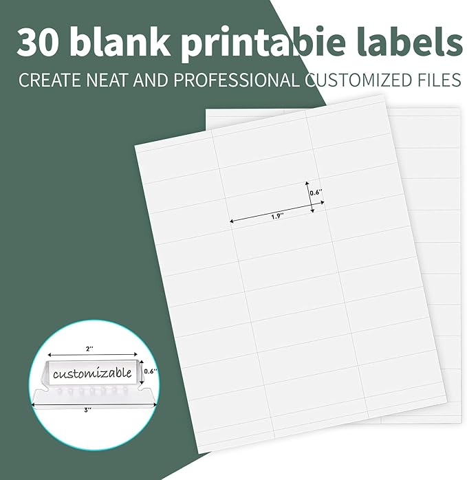 HERKKA Extra Capacity Hanging File Folders, 30 Pack Reinforced Letter Size - Image 6