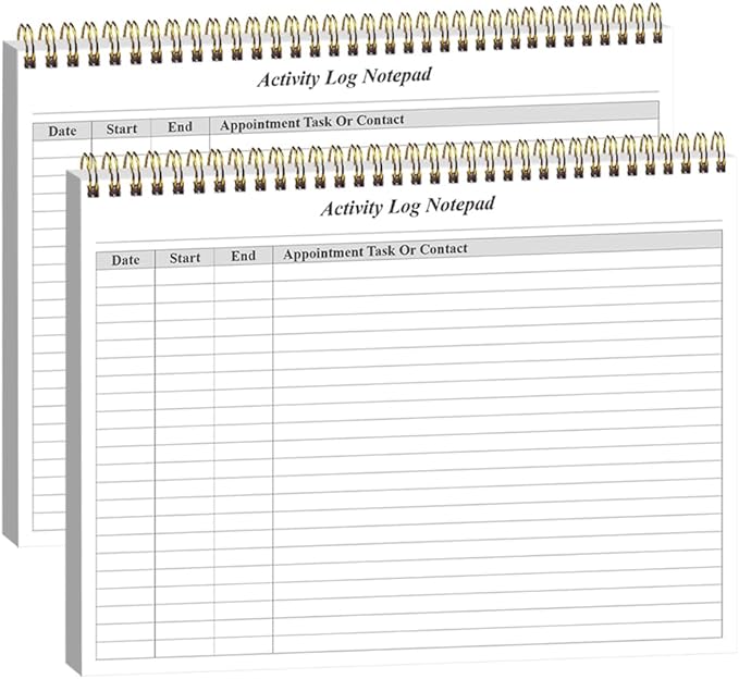 Activity Log Notepad by Getvow