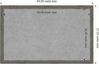 Amanti Art Grey Framed Magnetic Board 27x43 Large Vision Board - Image 3