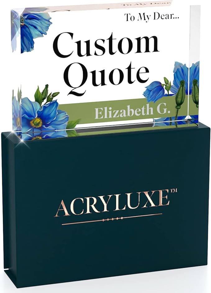 Custom Acrylic Sign Personalized, Custom Desk Name Plate, 18 Styles, by MySignCenter