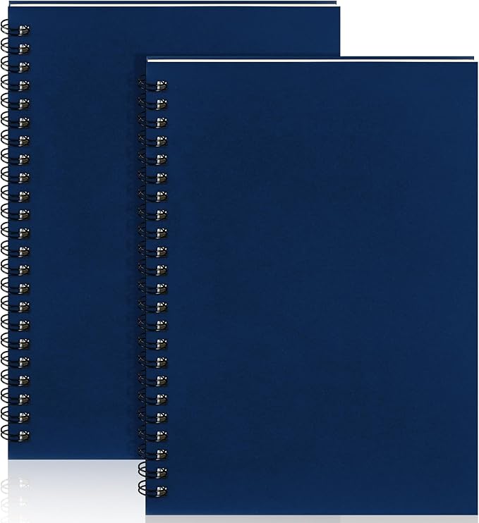 Yahenda 2 Pcs Spiral Notebook Bulk A5 Journal Lined 8.3'' x 5.5'' Writing by Yahenda