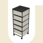 CASUNER Small Cabinet with Drawers Rolling 5 Drawer Mobile File Cabinet by CASUNER