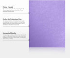 LUXPaper 8.5" x 11" Cardstock | Letter Size | Amethyst Metallic | 105lb. Cover - Image 8