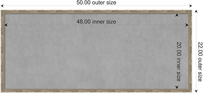 Amanti Art Silver Framed Magnetic Board 22x50 Oversize Vision Board - Image 2