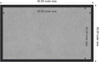 Amanti Art Black Framed Magnetic Board 26x42 Large Vision Board - Image 2